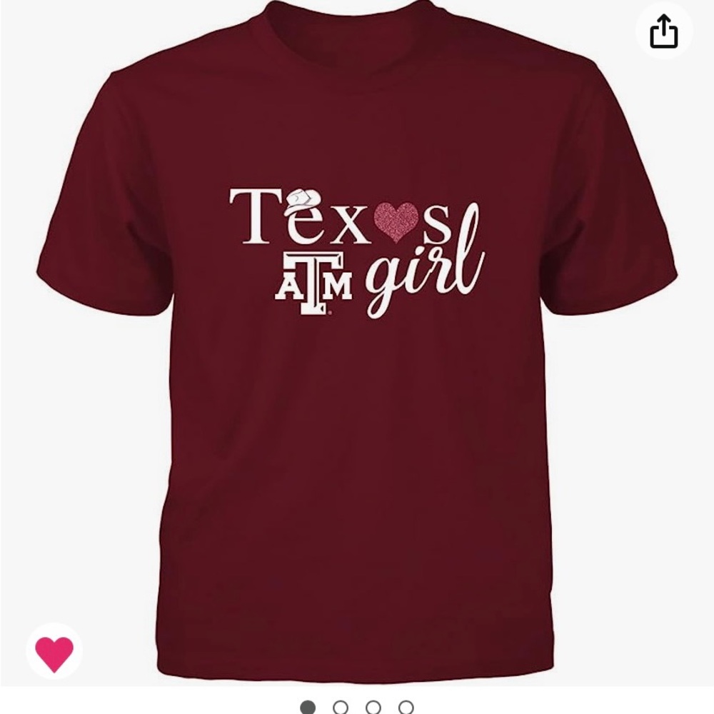 Texas A&M Girl Shirt for girls❤️